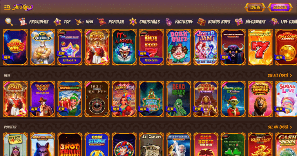 abu king casino games