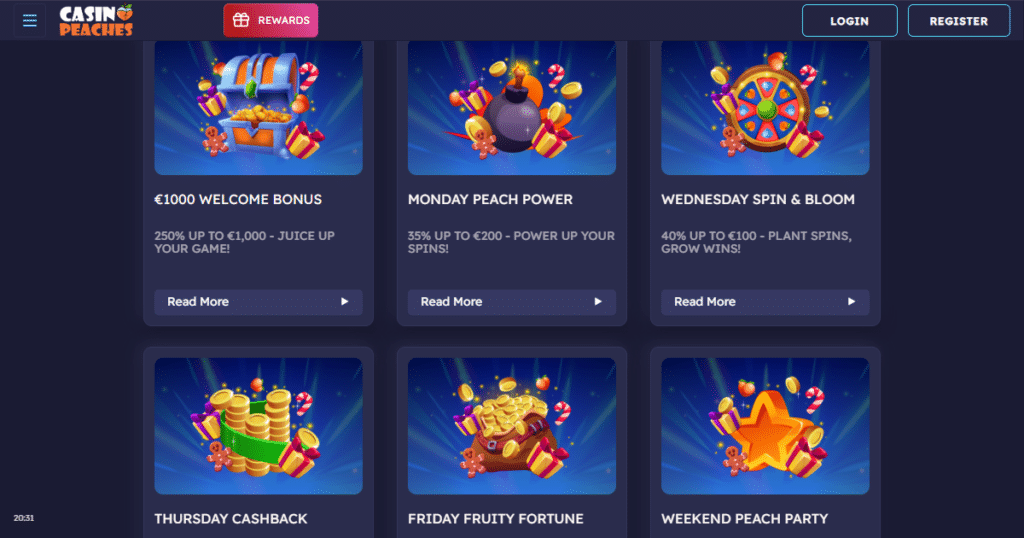 Casino Peaches 3 casino peaches bonuses