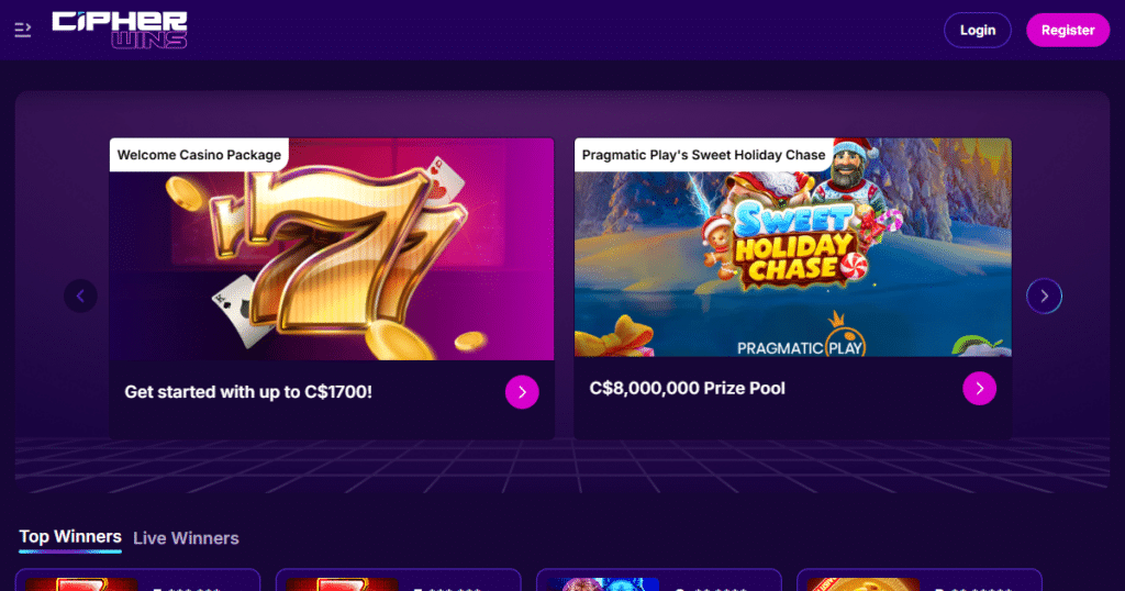 cipherwins casino lobby