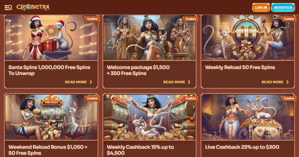 cleobetra casino bonuses