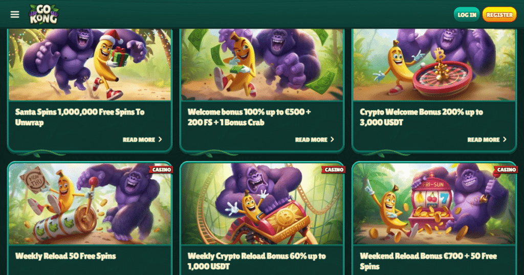 GoKong Casino 3 gokong casino bonuses