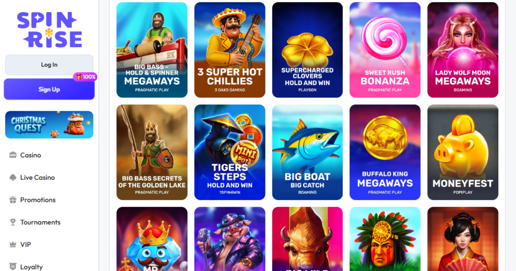 Spin Rise Casino 3 spin rise casino games