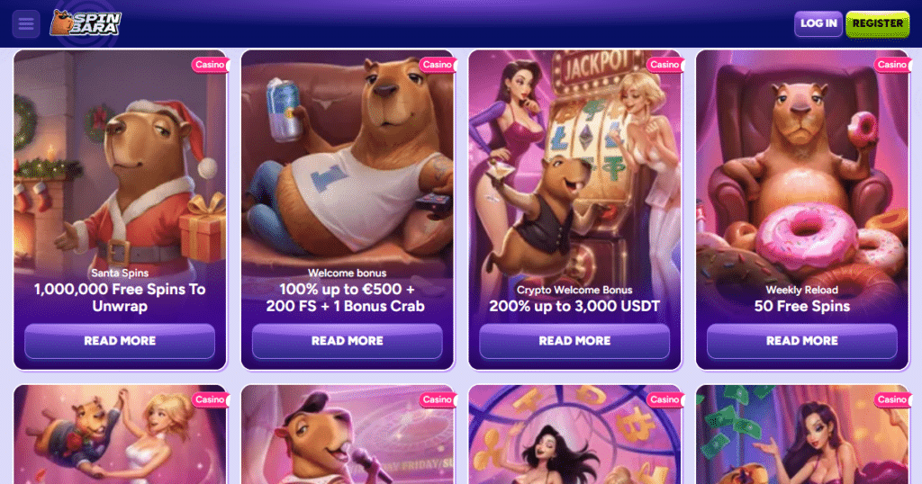 spinbara casino bonuses
