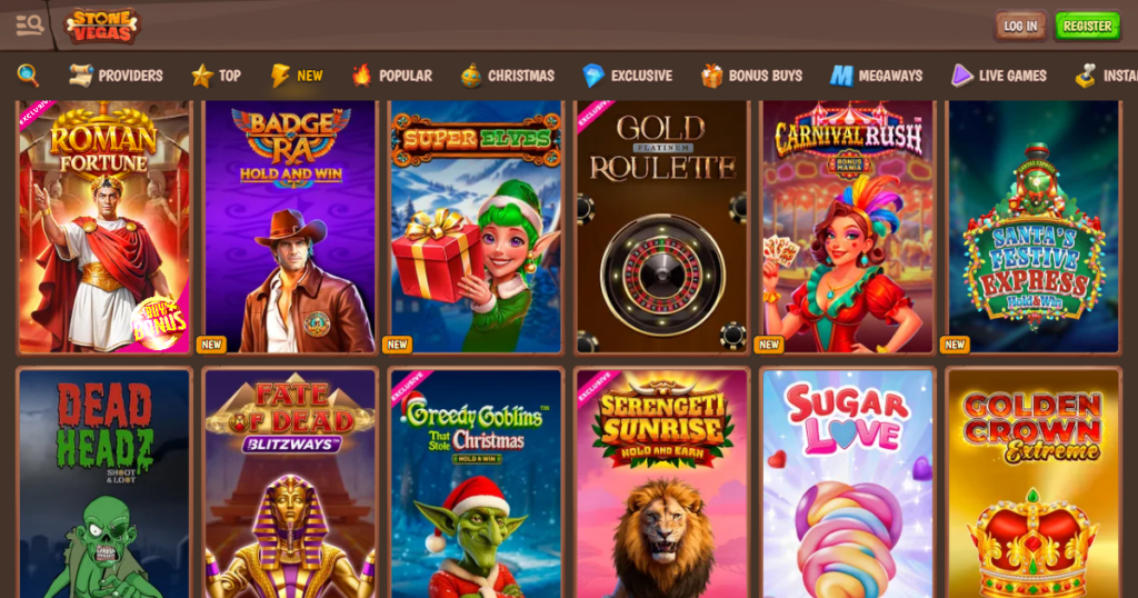 stone vegas casino games