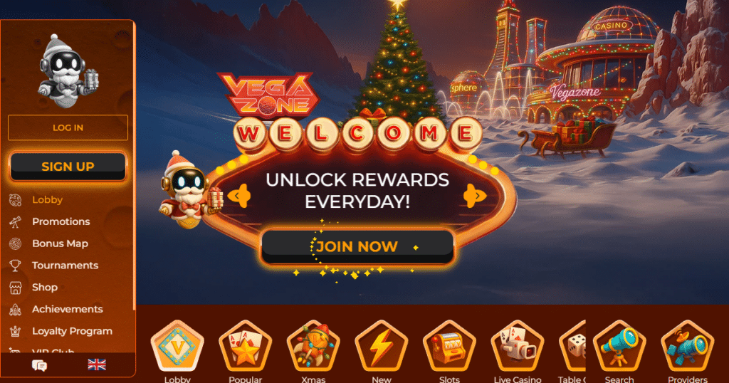 vegazone casino lobby