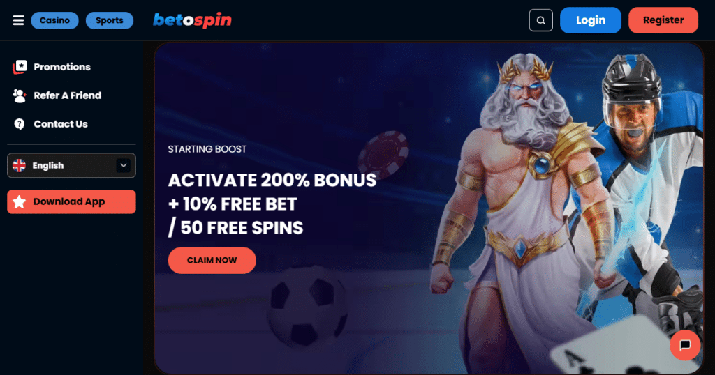 Betospin Casino 1 betospin casino lobby
