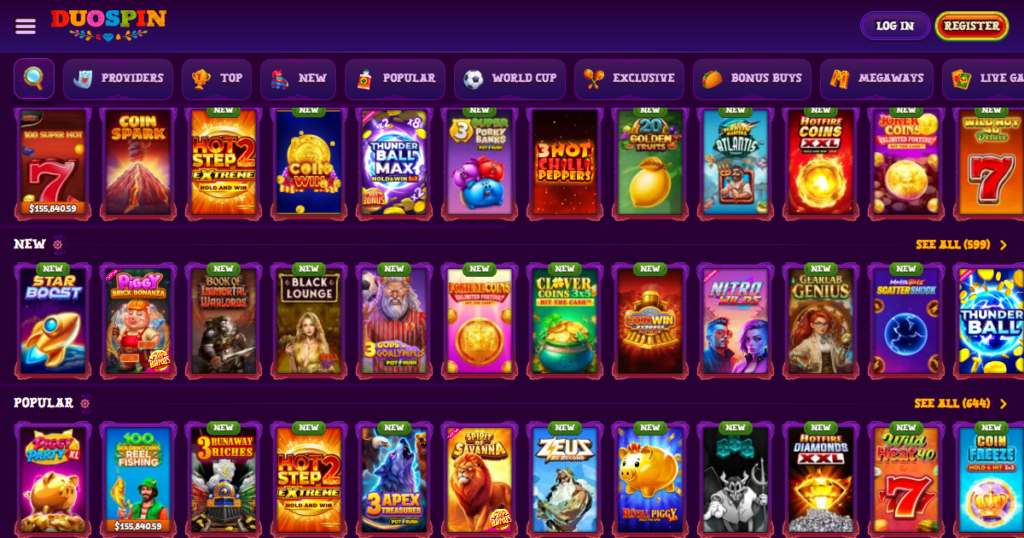 duospin casino games
