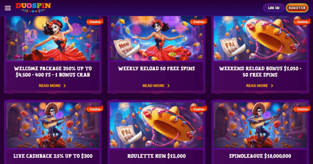 duospin casino promotions
