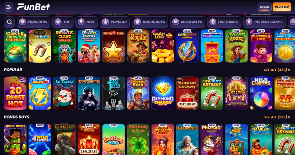funbet casino games