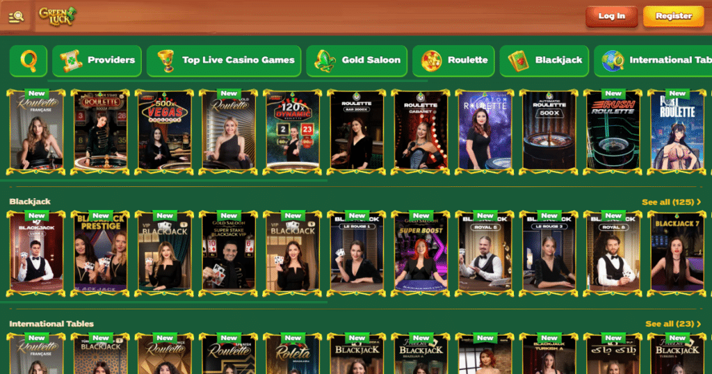 Green Luck Casino 5 green luck casino live dealers