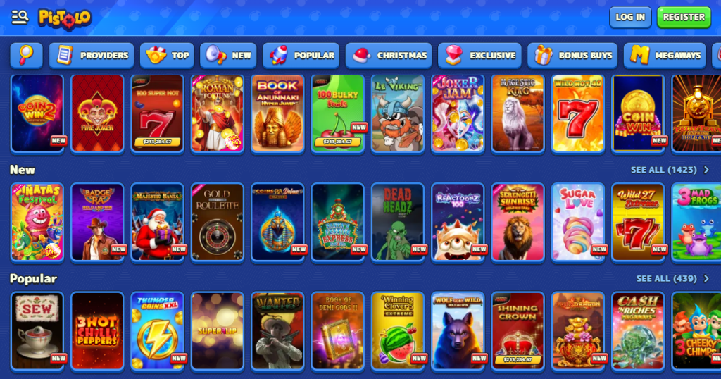 pistolo casino games