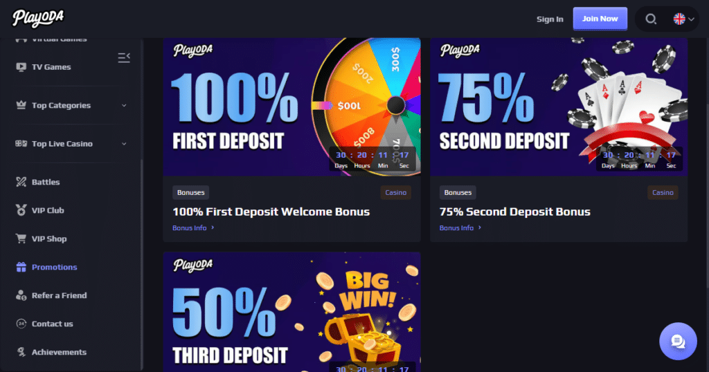 Playoda Casino 2 playoda casino bonuses