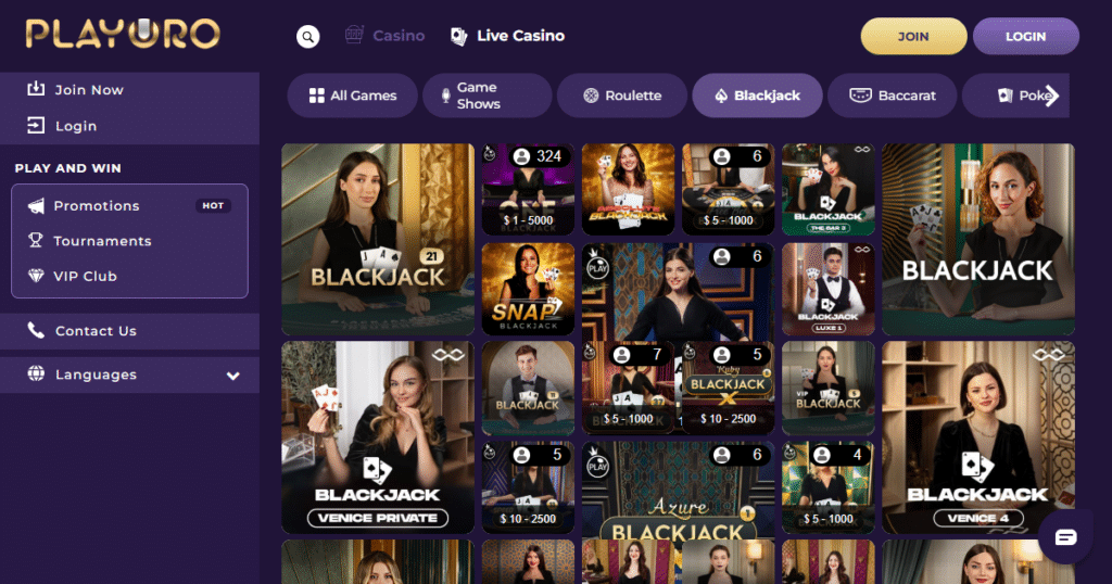 Play Oro Casino 3 playoro casino live dealers