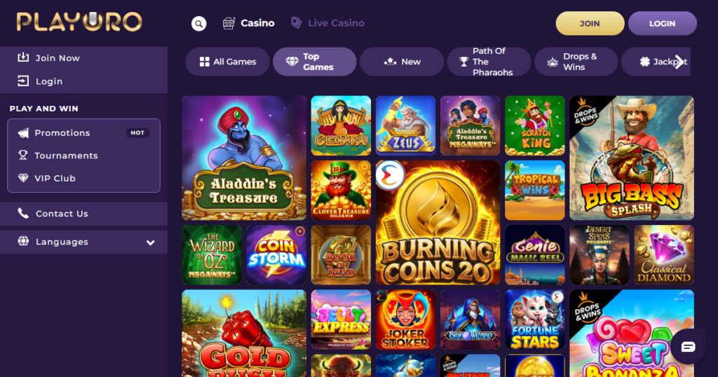 Play Oro Casino 2 playoro casino top games