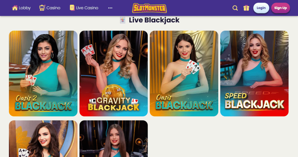 Slotmonster Casino 3 Slotmonster casino live dealers
