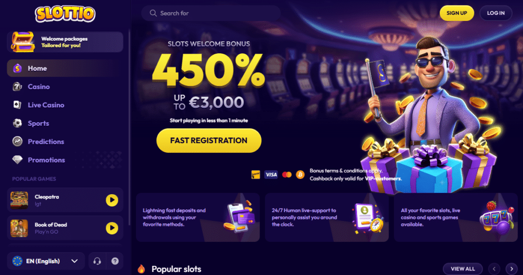Slottio Casino 1 slottio casino lobby