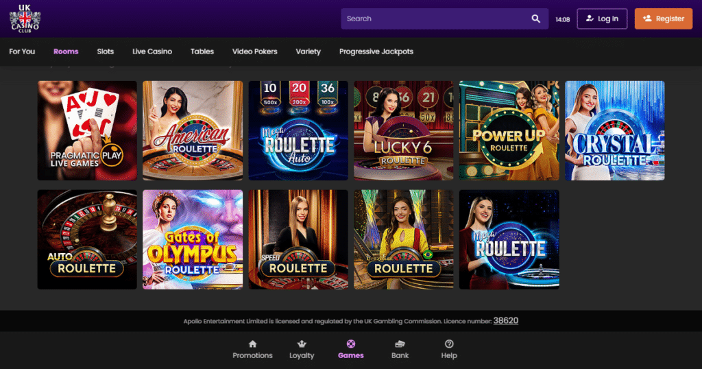 UK Casino Club 3 uk casino club live games
