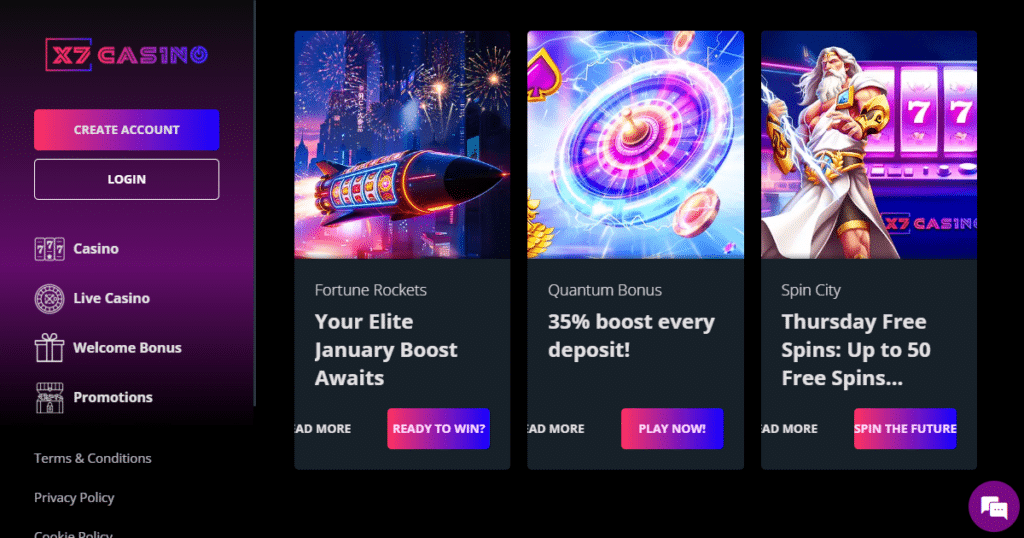 x7 casino bonuses