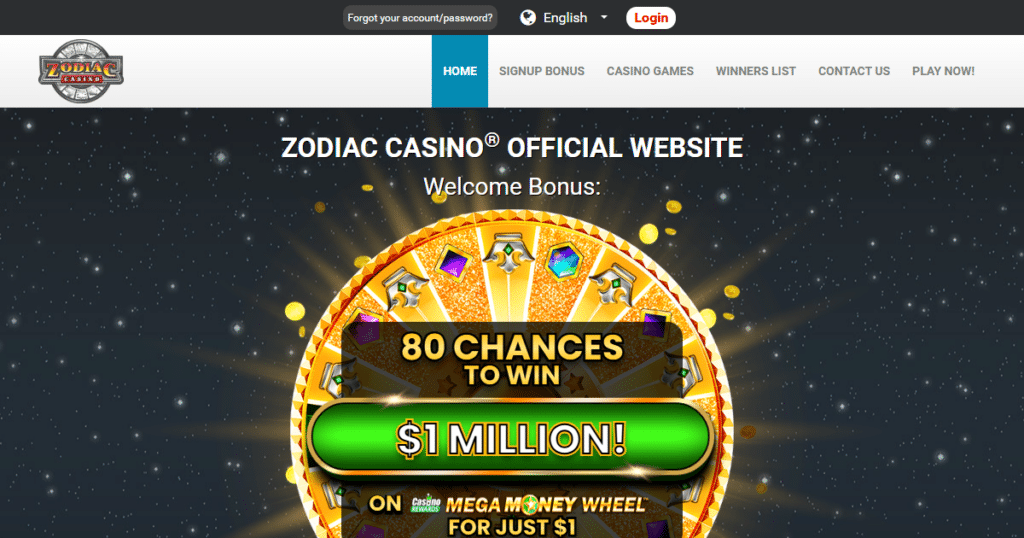zodiac casino lobby