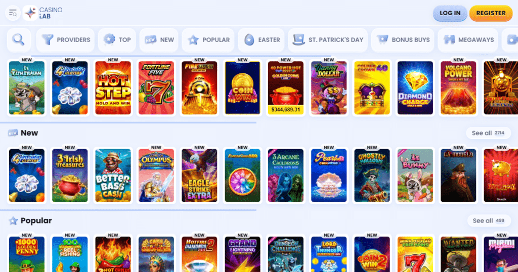 casinolab casino games
