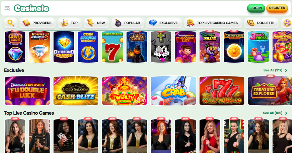 casinolo casino games