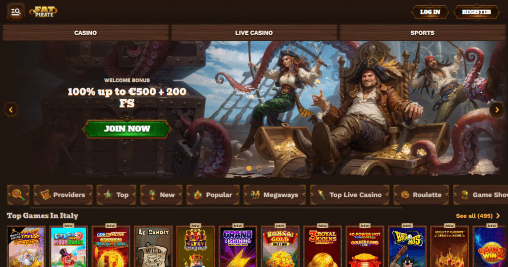 fat pirate casino lobby