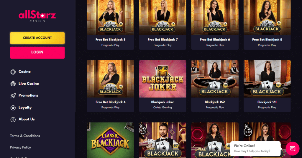 AllStarz Casino 2 allstarz casino live dealer