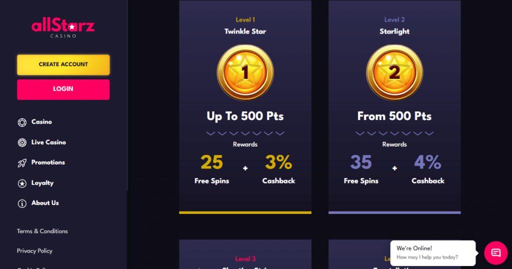 AllStarz Casino 6 allstarz casino loyalty