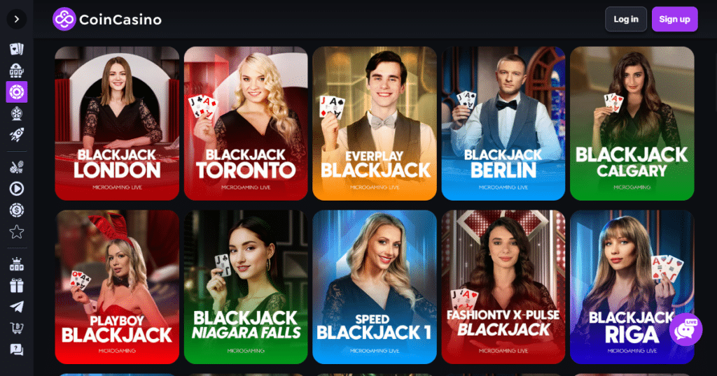 coin casino live games