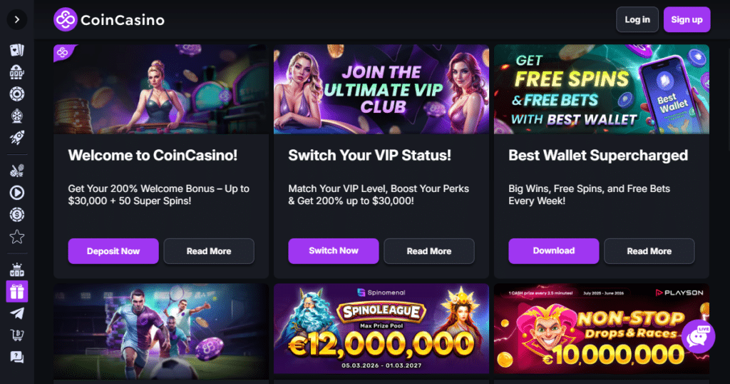 coin casino promotions