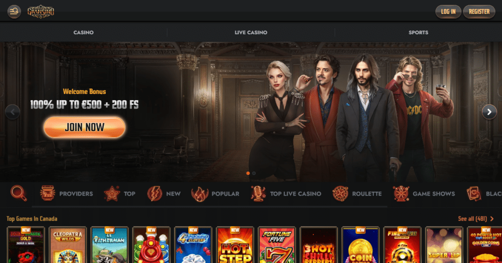 gransino casino lobby