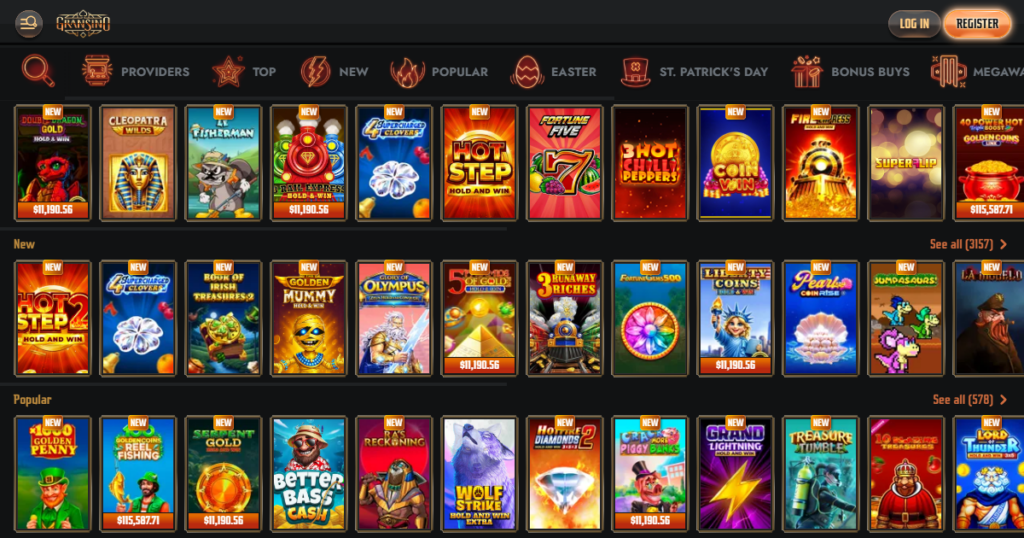 gransino casino games