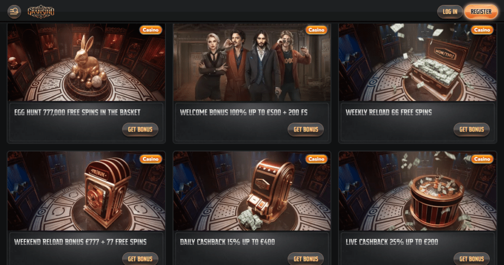 gransino casino promotions