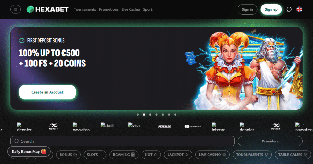 Hexabet Casino 1 hexabet casino lobby