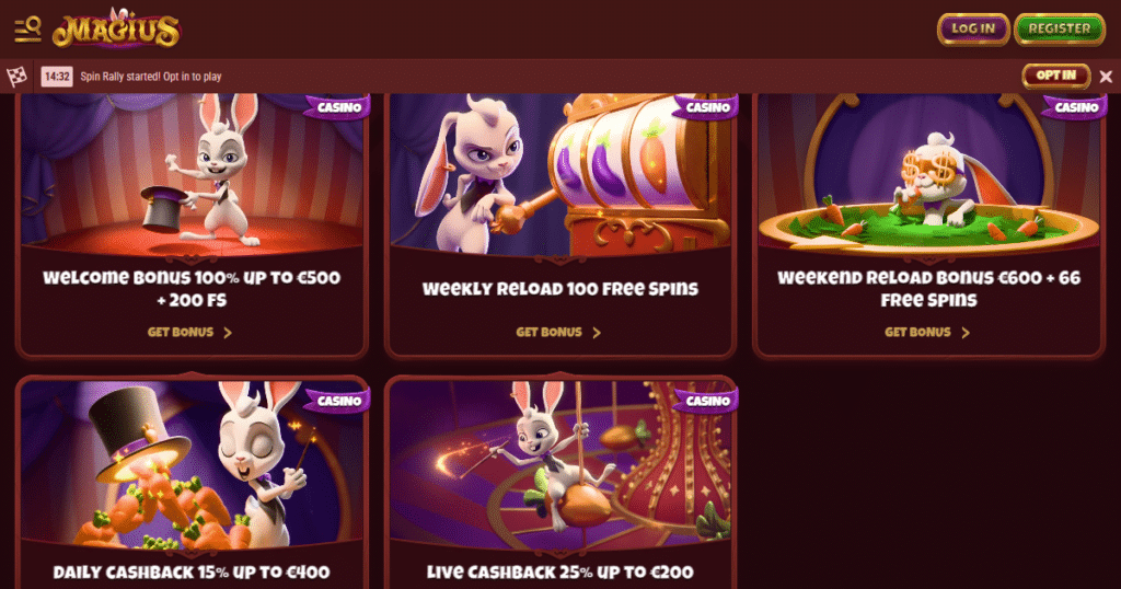 magius casino promo