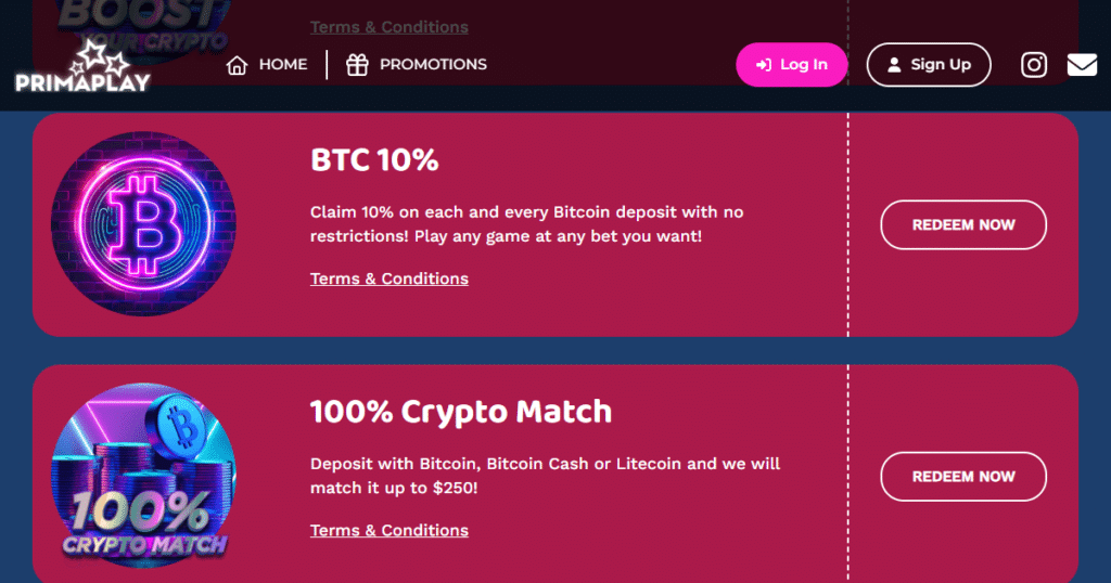 Primaplay Casino 2 primaplay casino promotions