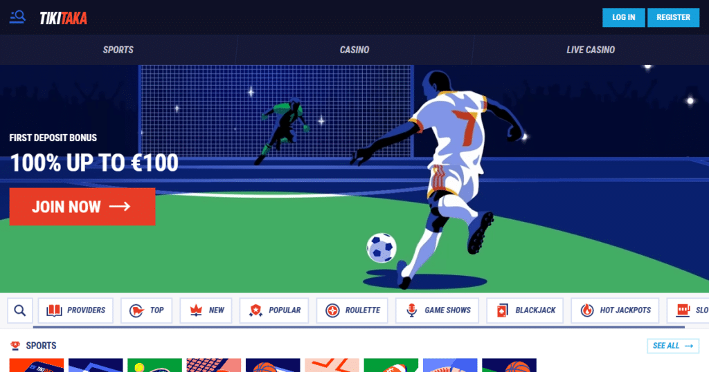 tikitaka casino lobby