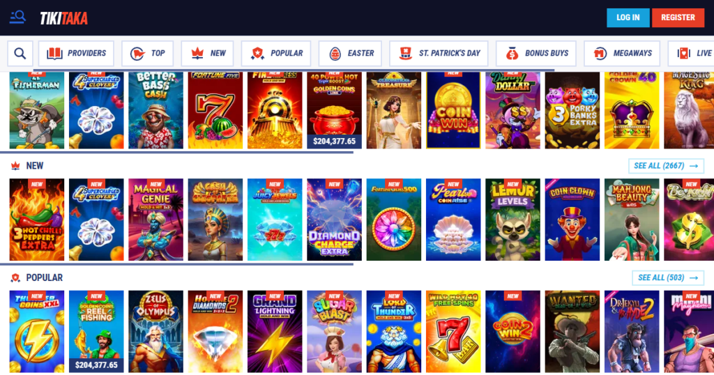 tikitaka casino games