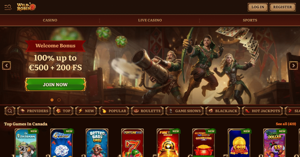 wildrobin casino