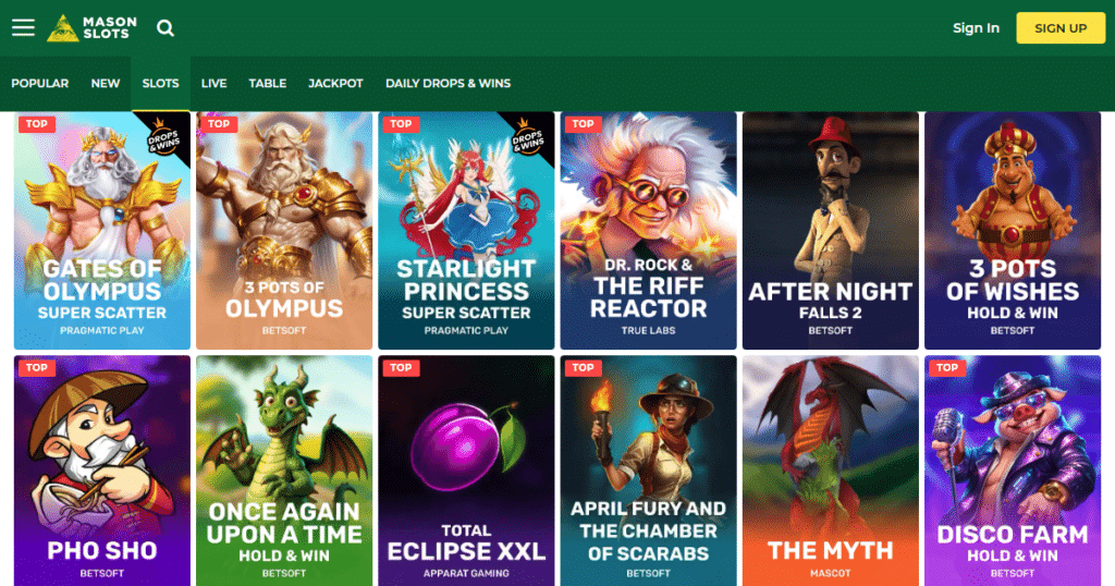 Mason Slots Casino 2 mason slots casino games