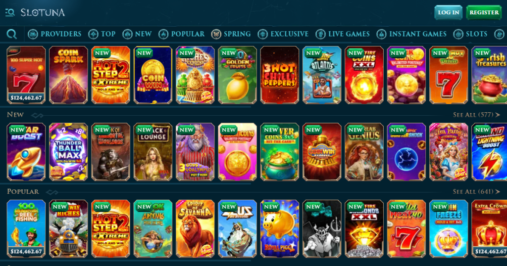 slotuna casino games