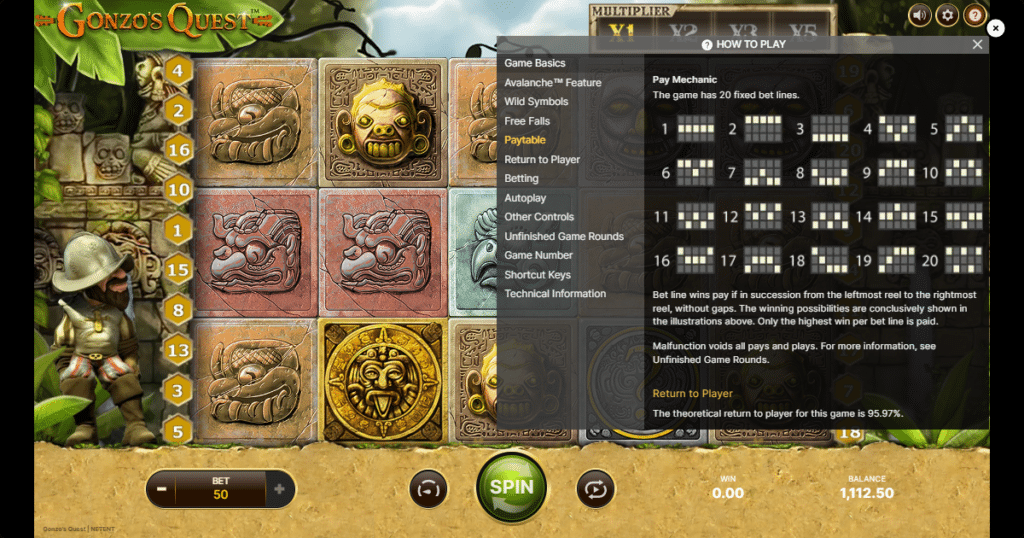 Gonzo's Quest 9 gonzos quest netent playlines