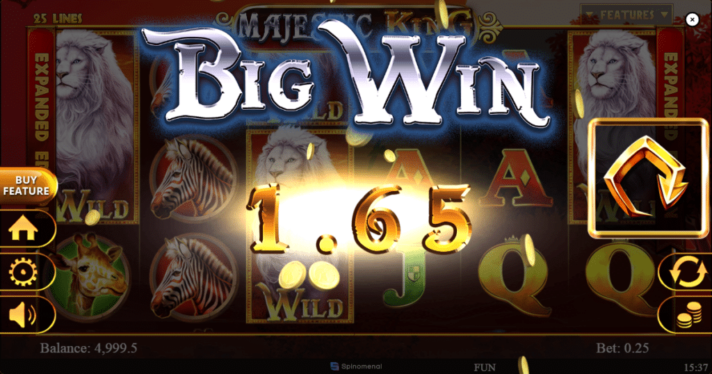 Majestic King - Expanded Edition 8 majestic king expanded edition spinomenal demoplay big win