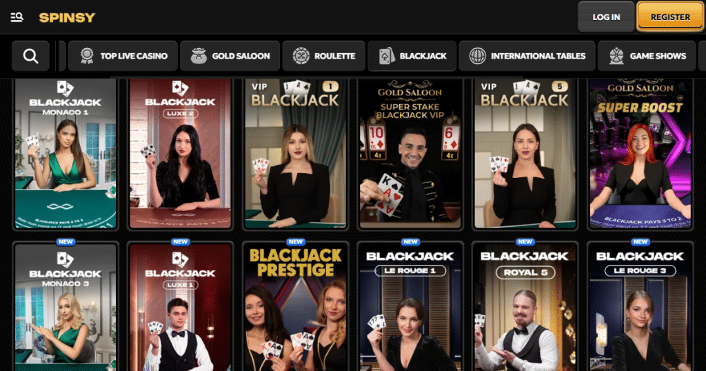 Spinsy Casino 5 spinsy casino live games